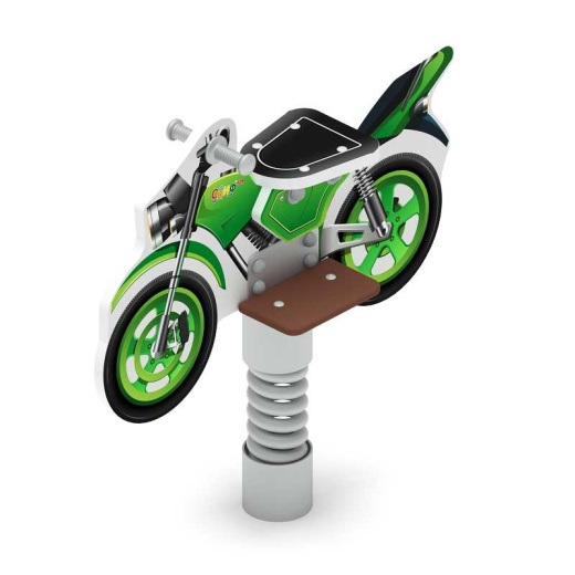 ИО 22.03.01-01 Качалка на пружине Мотоцикл (зеленый)