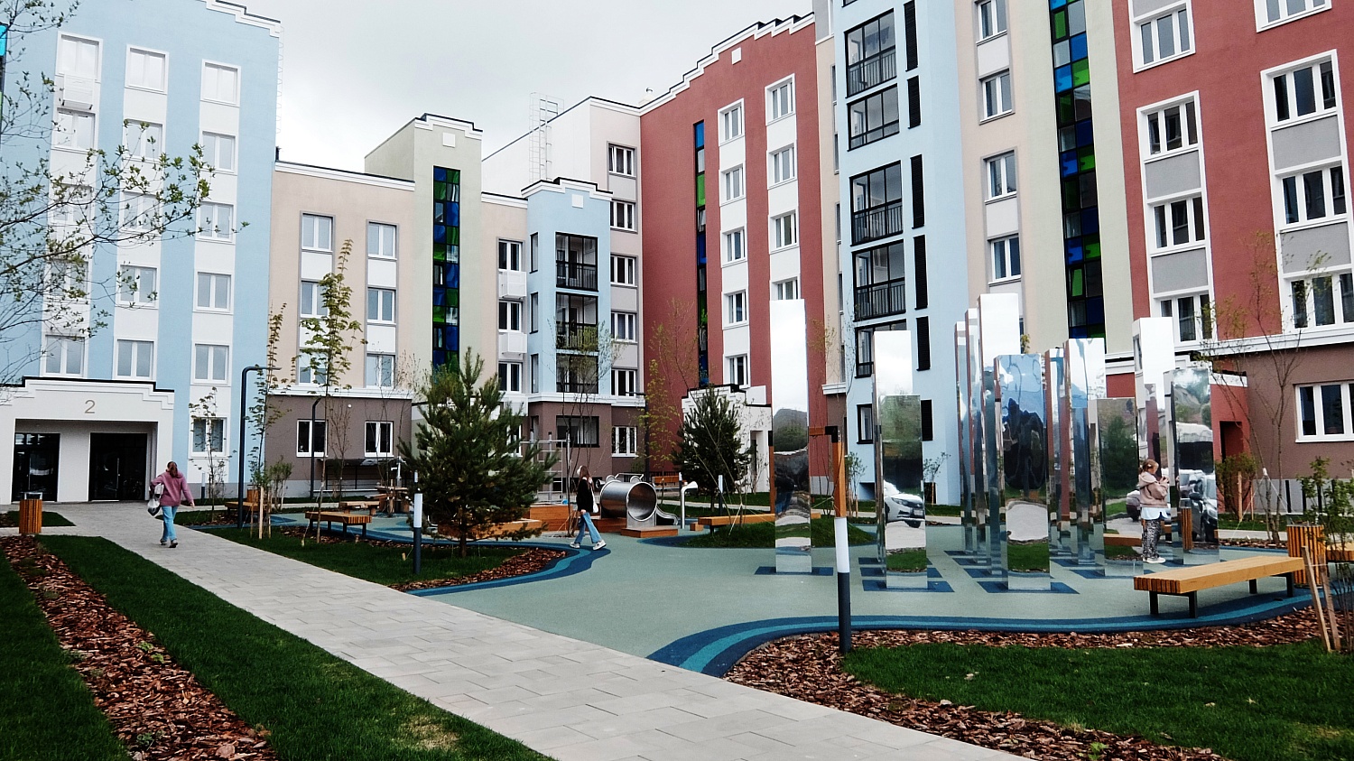 Благоустройство придомовой территории в ЖК Знак (г. Киров, ул. Козулева)
