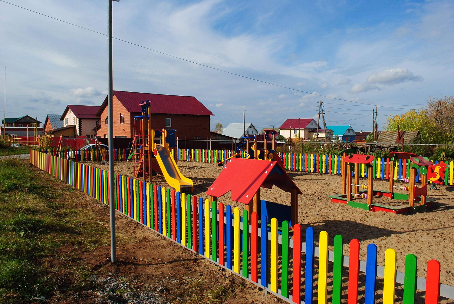 Детская спортивная и игровая площадка деревня Ясыри, Пермский районм