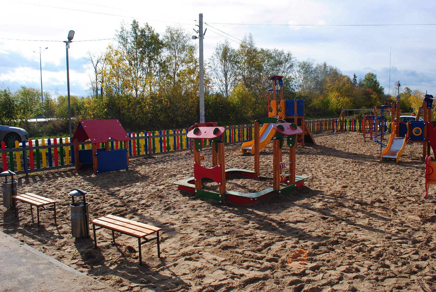 Детская спортивная и игровая площадка деревня Ясыри, Пермский районм