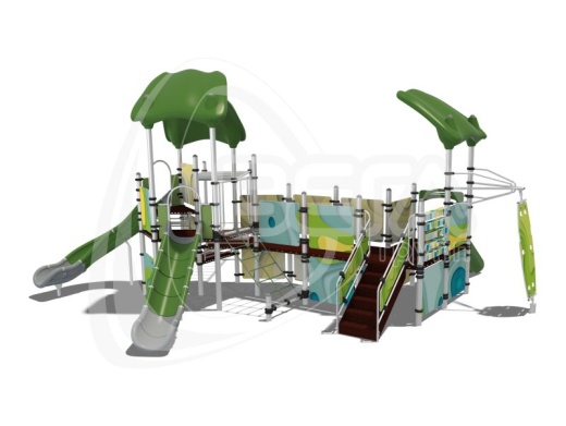 ДГ011.1.1 Детский городок "Барбадос" (серия "Papercut")