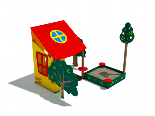 Песочный дворик "Веранда" тип-2