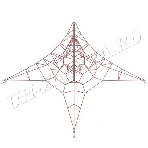 Канатный лабиринт "Пирамида" тип-4